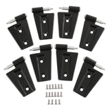 JDMSPEED 16PCS Steel Door Hinge Kit Inside Outside For Jeep Wrangler 2007-2018 JK 3.6L