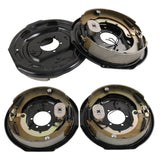 JDMSPEED 2 Pair 12x2 Electric Trailer Brake 12" x 2" Assembly Set 7000 lbs Axle 21005