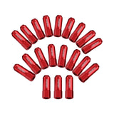 JDMSPEED 20Pcs Red 60MM M12X1.25 Aluminum Extended Wheel Rim Lug Nuts For Infiniti Subaru
