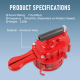 JDMSPEED 12V Handheld Loud Hand Crank Manual Operated Air Raid alarm Siren Horn