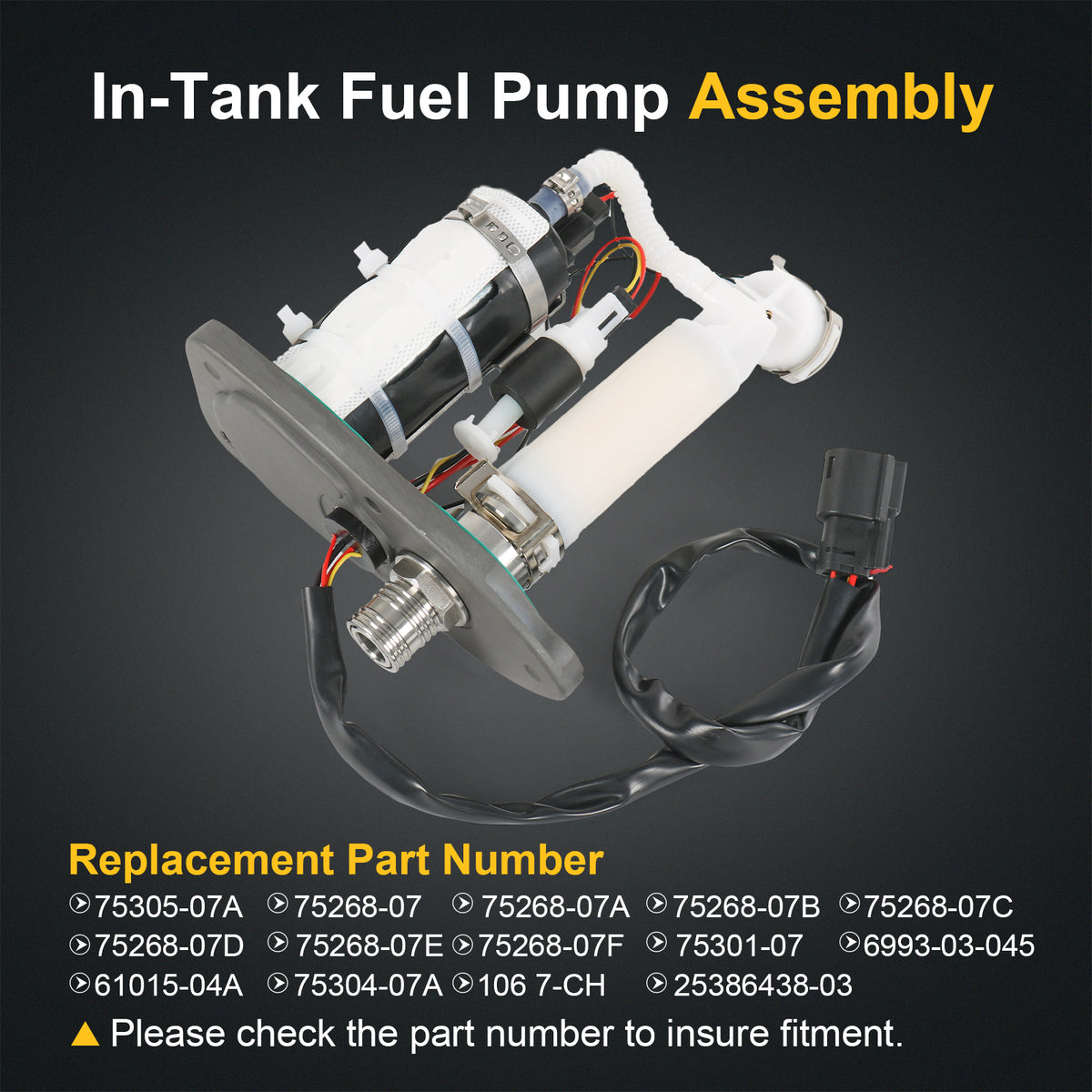 JDMSPEED Fuel Pump Module Assembly 75268-07F For 07-2019 Harley
