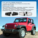JDMSPEED 16PCS Steel Door Hinge Kit Inside Outside For Jeep Wrangler 2007-2018 JK 3.6L