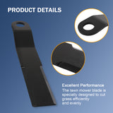 JDMSPEED 2pcs Heavy Duty AR400 Steel Fits Mower King Skidsteer Brush Hog Cutter Blades