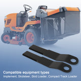 JDMSPEED 2pcs Heavy Duty AR400 Steel Fits Mower King Skidsteer Brush Hog Cutter Blades