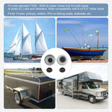 JDMSPEED 2PCS 2.71-2.72 Trailer Axle Dust Cap Cup Grease Cover RV Camper EZ Lube