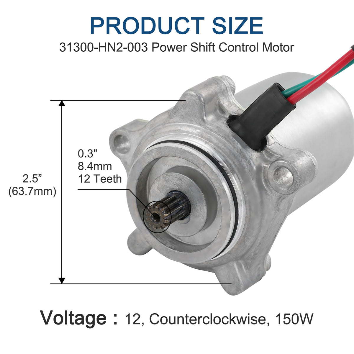 Power Shift Control Motor – For Honda TRX500FA Foreman Rubicon 500 (2001-2014)