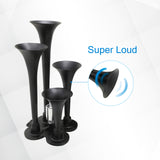 JDMSPEED 150DB 4 Trumpet Air Train Horn 150 PSI Air Compressor Kit For Car Truck 12V