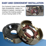 JDMSPEED 2PCS 12.25" Hydraulic Brakes fits Dexter 9K 10K Trailer Axles 23-410 23-411