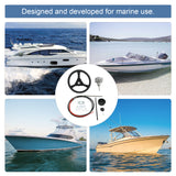 JDMSPEED 14 Feet Boat Rotary Steering System Outboard Kit Marine W/13.5" Wheel SS13714