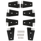 JDMSPEED 16PCS Steel Door Hinge Kit Inside Outside For Jeep Wrangler 2007-2018 JK 3.6L