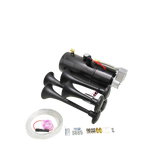 JDMSPEED 150DB 4 Trumpet Air Train Horn 150 PSI Air Compressor Kit For Car Truck 12V
