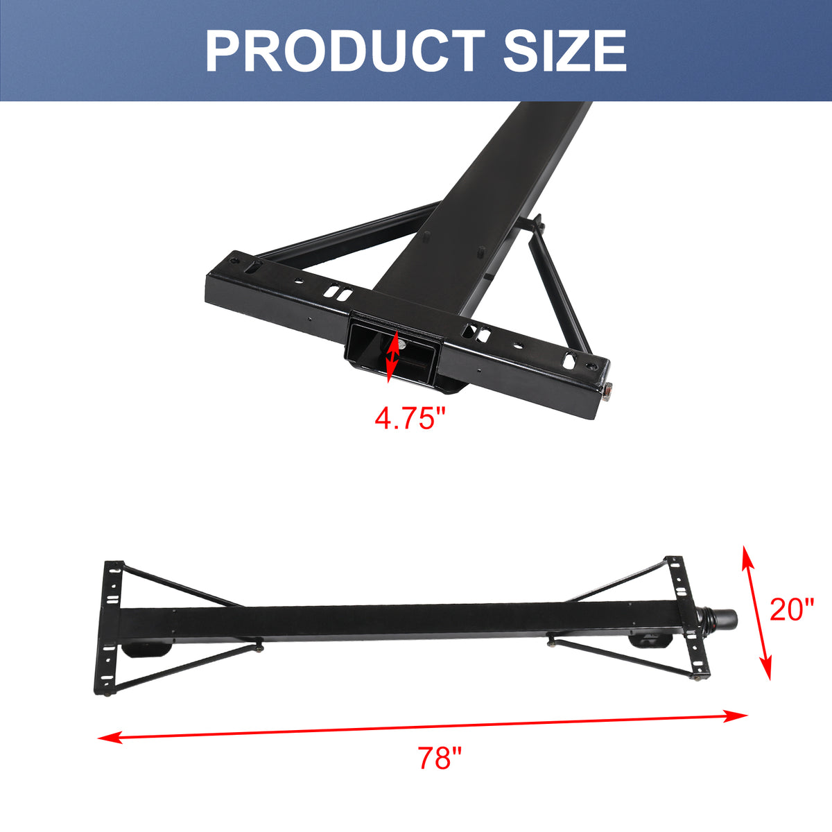 JDMSPEED Black Fit 298707 Rear Electric Stabilizer Jack With Exterior jdmspeed-black-fit-298707-rear-electric-stabilizer-jack-with-exterior