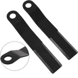 JDMSPEED 2pcs Heavy Duty AR400 Steel Fits Mower King Skidsteer Brush Hog Cutter Blades