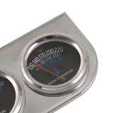 JDMSPEED 2" 52mm Chrome Car 3 in 1 Triple Gauge Set Kit AMP Meter Oil Pressure Water Temp