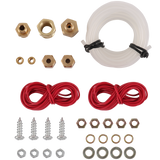 JDMSPEED 2'' 52mm Mechanical Chrome Triple Gauge Set Oil Pressure Water Temp Volt Meter