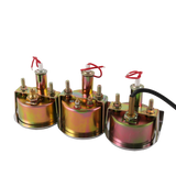 JDMSPEED 2'' 52mm Mechanical Chrome Triple Gauge Set Oil Pressure Water Temp Volt Meter