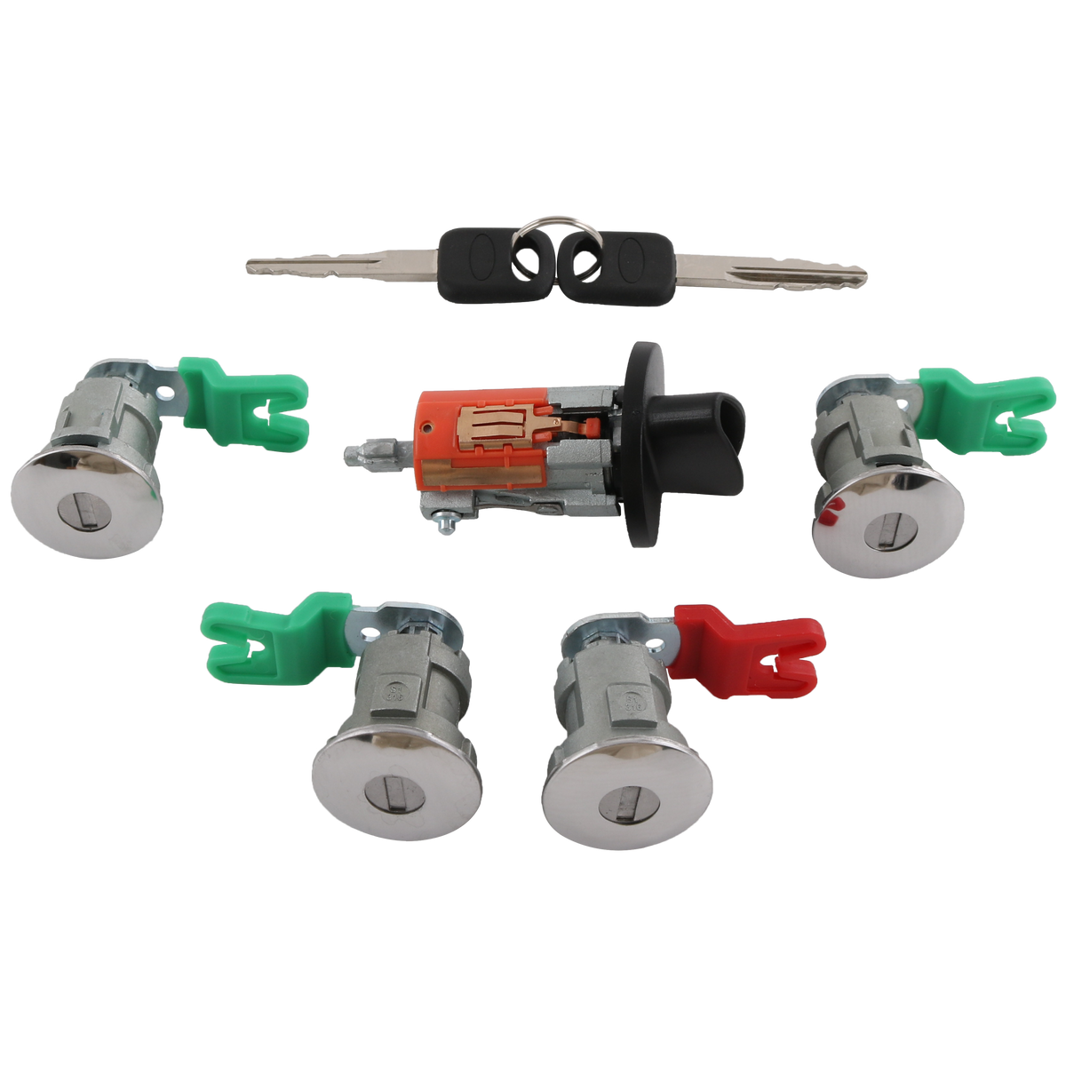 JDMSPEED Ignition Cylinder & 4 Door Lock Set For Ford Econoline Van E1