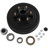 JDMSPEED 12"X2" Trailer Brake Hub Drum Kit 6 on 5.5" for 5200 - 6000 lbs axle