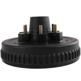 JDMSPEED 12"X2" Trailer Brake Hub Drum Kit 6 on 5.5" for 5200 - 6000 lbs axle
