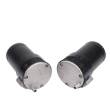 JDMSPEED 12V Black Loud Dual Trumpet Train Air Horn System Kit Car/Truck/Boat/Van