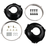 JDMSPEED 28pc Headlamp Retaining Ring Mounting Bucket w/ hardware For Camaro Nova rings
