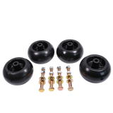 JDMSPEED (4) Hustler Mower Deck Wheel Fits Raptor SD, Super Z, Hustler Sport, FasTrak SD