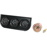 JDMSPEED 2" 52mm 3-in-1 Auto Car Triple Gauge Set NEW Water Temp Oil Pressure Volt Meter