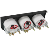 JDMSPEED 2" 52mm 3-in-1 Auto Car Triple Gauge Set NEW Water Temp Oil Pressure Volt Meter