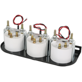 JDMSPEED 2" 52mm 3-in-1 Auto Car Triple Gauge Set NEW Water Temp Oil Pressure Volt Meter