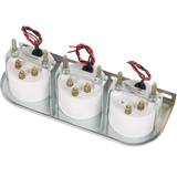 JDMSPEED 2'' 52mm Mechanical Triple 3 Gauge Set Chrome Oil Pressure Volt Meter Water Temp