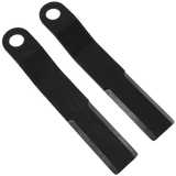 JDMSPEED 2pcs Heavy Duty AR400 Steel Fits Mower King Skidsteer Brush Hog Cutter Blades