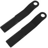 JDMSPEED 2pcs Heavy Duty AR400 Steel Fits Mower King Skidsteer Brush Hog Cutter Blades