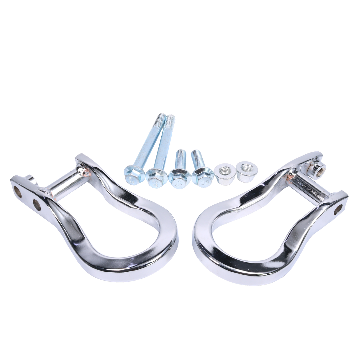 JDMSPEED 2X Chrome Front Tow Hooks For 1922 Chevrolet Silverado 1500