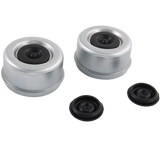 JDMSPEED 2PCS 2.71-2.72 Trailer Axle Dust Cap Cup Grease Cover RV Camper EZ Lube