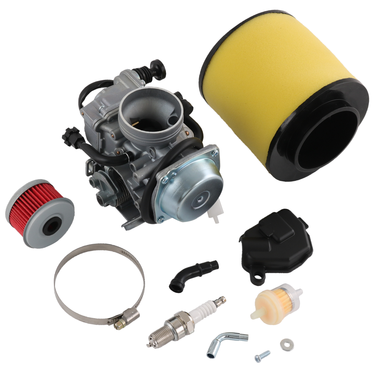 JDMSPEED ATV Carburetor & Air Filter Oil Filter For Honda Rancher 350