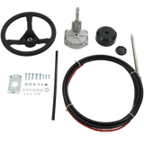 JDMSPEED 14 Feet Boat Rotary Steering System Outboard Kit Marine W/13.5" Wheel SS13714