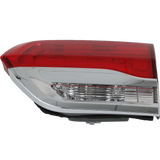 JDMSPEED  Inner Passenger Halogen Tail Light Assembly Fits Jeep Grand Cherokee 2014-20