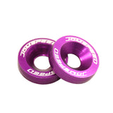 JDMSPEED 20pcs Purple Billet Aluminum Fender/Bumper Washer/Bolt Engine Bay Dress Up Kit