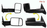 JDMSPEED 2 Tow Mirrors Power Heated Led Signal For 02-08 Dodge Ram 1500/03-09 2500 3500