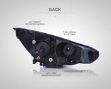 JDMSPEED 2pcs For 2015 2016 2017 Ford Focus Headlight Led DRL Halo Projector Lamp LH+RH