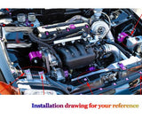 JDMSPEED 20pcs Purple Billet Aluminum Fender/Bumper Washer/Bolt Engine Bay Dress Up Kit