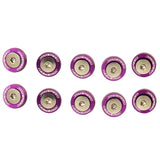 JDMSPEED 20pcs Purple Billet Aluminum Fender/Bumper Washer/Bolt Engine Bay Dress Up Kit