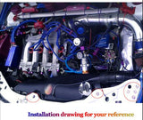 JDMSPEED 20pcs Purple Billet Aluminum Fender/Bumper Washer/Bolt Engine Bay Dress Up Kit