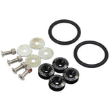 JDMSPEED BLACK UNIVERSAL CNC BILLET BUMPER TRUNK QUICK RELEASE FASTENER KIT