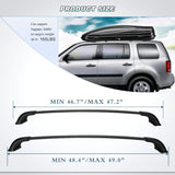 JDMSPEED 2pcs Black Roof Rack Cross Bar Crossbars For 15-17 Toyota Highlander XLE Limited