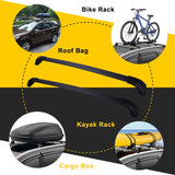 JDMSPEED 2pcs Black Roof Rack Cross Bar Crossbars For 15-17 Toyota Highlander XLE Limited