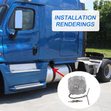 JDMSPEED 2PCS For Freightliner Cascadia 1/4 Quarter Turn Locking Diesel Fuel Gas Caps