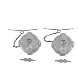 JDMSPEED 2PCS For Freightliner Cascadia 1/4 Quarter Turn Locking Diesel Fuel Gas Caps