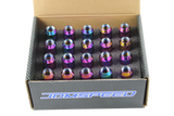 JDMSPEED 20pcs Extended AluminumTuner Racing Lug Nuts 60MM M12X1.5 Neo Chrome