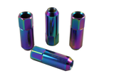 JDMSPEED 20pcs Extended AluminumTuner Racing Lug Nuts 60MM M12X1.5 Neo Chrome